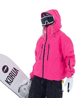 Giacca da neve da donna con cappuccio e zip integrale 1