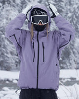 Giacca da neve da donna con cappuccio e zip integrale 2