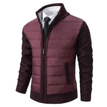 Giacca ibrida trapuntata in maglia da uomo 3