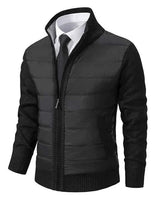 Giacca ibrida trapuntata in maglia da uomo 5