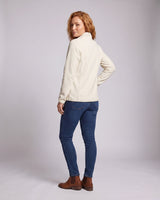 Giacca in pile da donna con collo a lupetto e zip integrale 4
