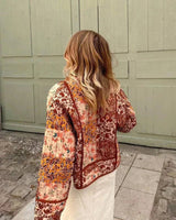 Giacca trapuntata patchwork da donna 5