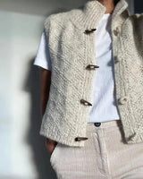Gilet in maglia da donna con bottoni a levetta 2