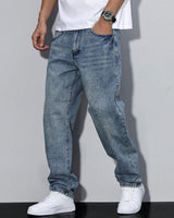 Jeans in denim vestibilità rilassata da uomo 12