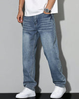 Jeans in denim vestibilità rilassata da uomo 15