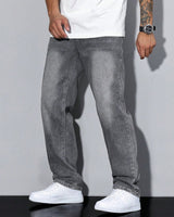 Jeans in denim vestibilità rilassata da uomo 2