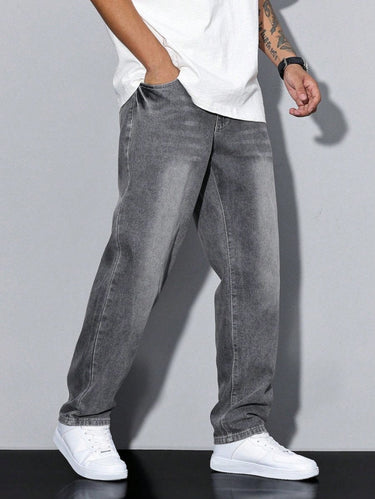 Jeans in denim vestibilità rilassata da uomo 3