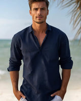 Maglia a maniche lunghe da uomo con scollo a V 3