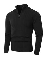 Maglione a trecce da uomo con zip a un quarto 5