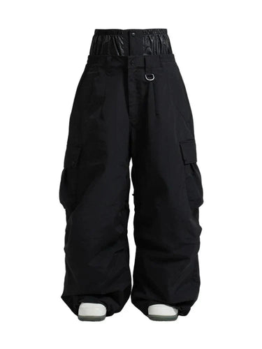 Pantaloni Cargo Larghi da Uomo con Vita Elastica 1