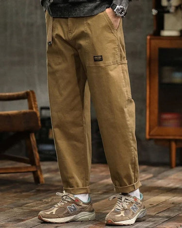 Pantaloni Cargo da Uomo con Tasche Applicate e Dettaglio Cintura 3
