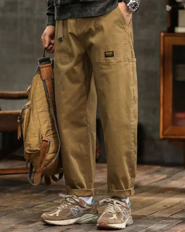 Pantaloni Cargo da Uomo con Tasche Applicate e Dettaglio Cintura 6