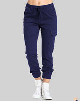 Pantaloni Jogger Cargo da Donna con Vita a Coulisse 2
