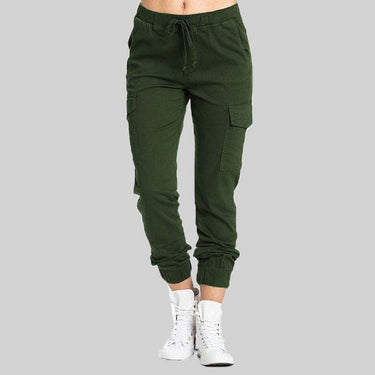 Pantaloni Jogger Cargo da Donna con Vita a Coulisse 6