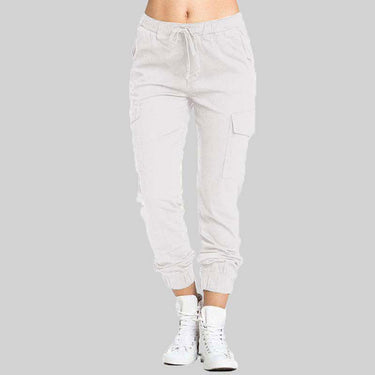 Pantaloni Jogger Cargo da Donna con Vita a Coulisse 7