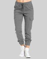 Pantaloni Jogger Cargo da Donna con Vita a Coulisse 8