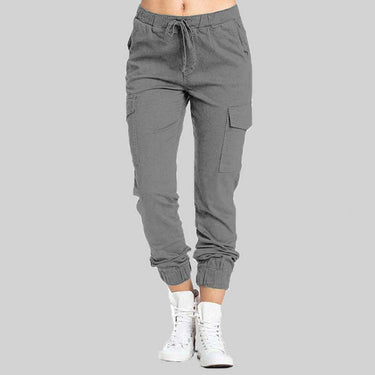 Pantaloni Jogger Cargo da Donna con Vita a Coulisse 8