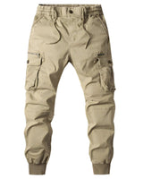 Pantaloni Jogger Cargo da Uomo con Tasche con Zip 2