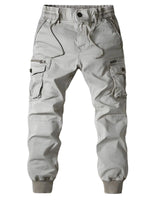 Pantaloni Jogger Cargo da Uomo con Tasche con Zip 6