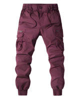 Pantaloni Jogger Cargo da Uomo con Tasche con Zip 7