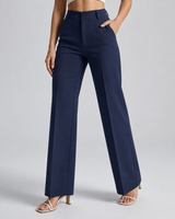 Pantaloni a gamba dritta a vita alta da donna 11