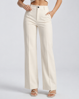 Pantaloni a gamba dritta a vita alta da donna 12