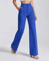 Pantaloni a gamba dritta a vita alta da donna 15
