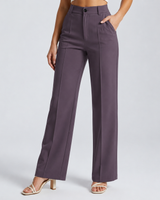 Pantaloni a gamba dritta a vita alta da donna 22