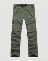 Pantaloni cargo convertibili da uomo con cintura regolabile 4