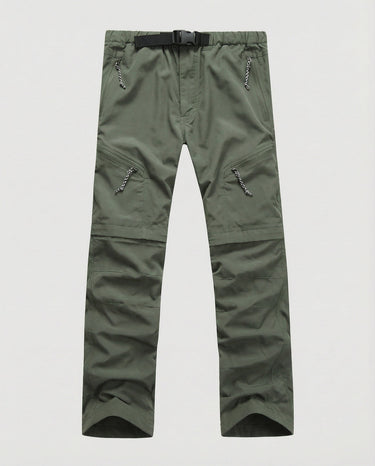 Pantaloni cargo convertibili da uomo con cintura regolabile 4