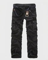 Pantaloni cargo da uomo con tasche a patta e cintura 2