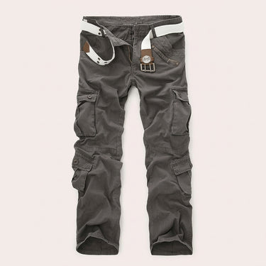 Pantaloni cargo da uomo con tasche a patta e cintura 3
