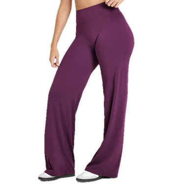 Pantaloni da Yoga a Gamba Larga a Vita Alta da Donna 6