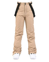 Pantaloni da sci da donna a gamba dritta con bretelle regolabili 10