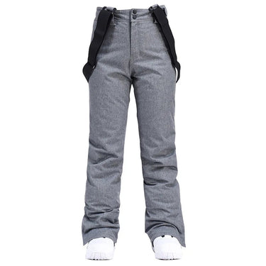 Pantaloni da sci da donna a gamba dritta con bretelle regolabili 3