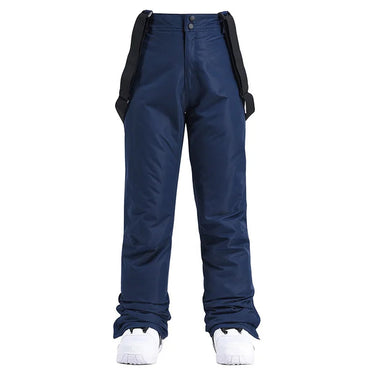 Pantaloni da sci da donna a gamba dritta con bretelle regolabili 4