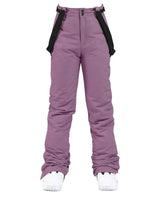 Pantaloni da sci da donna a gamba dritta con bretelle regolabili 9