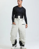 Pantaloni da sci da uomo con bretelle e chiusura a zip 10