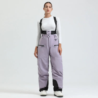 Pantaloni da sci da uomo con bretelle e chiusura a zip 16