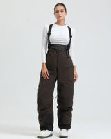 Pantaloni da sci da uomo con bretelle e chiusura a zip 17