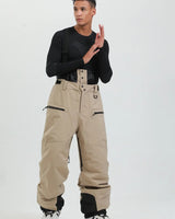 Pantaloni da sci da uomo con bretelle e chiusura a zip 2