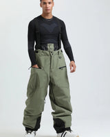 Pantaloni da sci da uomo con bretelle e chiusura a zip 5