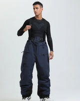 Pantaloni da sci da uomo con bretelle e chiusura a zip 6