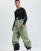Pantaloni da sci da uomo con bretelle e chiusura a zip 9