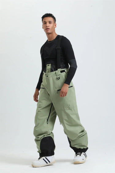 Pantaloni da sci da uomo con bretelle e chiusura a zip 9