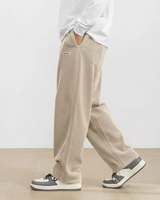 Pantaloni da uomo a gamba larga in velluto a coste con vita elastica 7