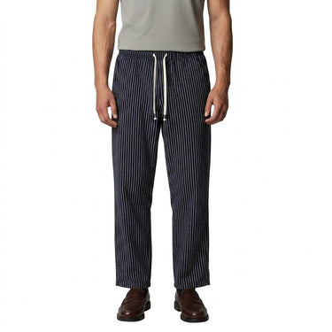 Pantaloni da uomo a righe con coulisse 1