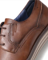 Scarpe Derby da uomo stringate con suola a contrasto 11
