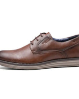 Scarpe Derby da uomo stringate con suola a contrasto 7