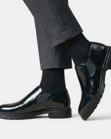 Scarpe Slip-On Brogue da Uomo con Pannelli Laterali Elastici 2
